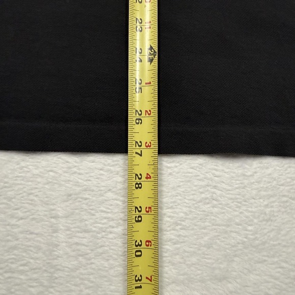 Polo Ralph Lauren Polo Shirt Mens Medium Black Pique Short Sleeve Red Pony Logo - Picture 9 of 10